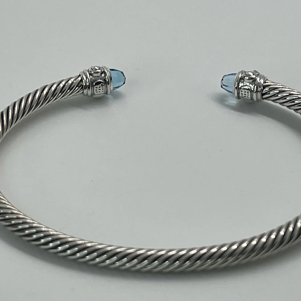 David Yurman Renaissance Blue Topaz Bracelet with 18K Yellow Gold - Picture 15 of 15